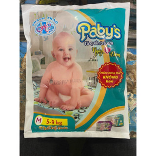 Giảm giá  8 gói 104 miếng bỉm quần thạch thảo paby's Size:M