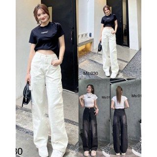 (VIDEO THẬT) QUẦN JEANS NỮ TÚI HỘP 6 TÚI 2 MÀU TRẮNG ĐEN PHONG CÁCH - CHẤT JEANS BÒ DÀY FORM SIÊU HACK DÁNG ĐẸP CHUẨN SH