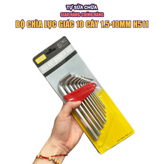 Bộ 10 cờ lê lục giác đa năng 2 đầu mạ niken giá rẻ chất lượng tốt