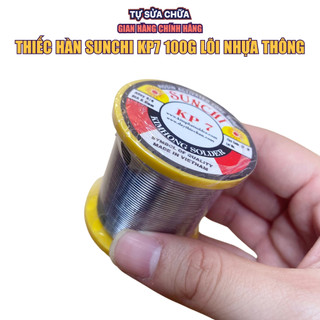 Cuộn thiếc hàn điện tử Sunchi KP7 100g chính hãng Kim Phát độ dày 0.9mm - Cuộn chì hàn