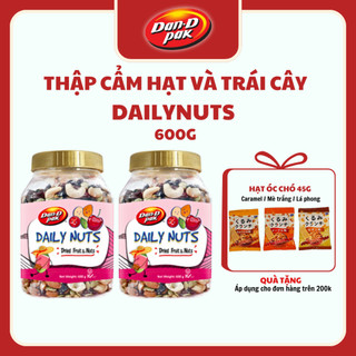 Thập Cẩm Hạt & Trái Cây Khô DailyNuts Hạt điều, hạnh nhân, hạt bí, nam việt quất, cherry khô 600g Dan D Pak