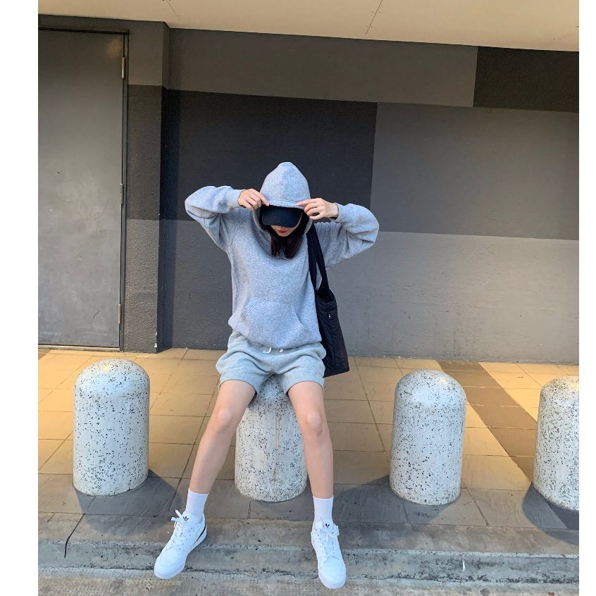 Quần Short Trơn Basic unisex ,Chất liệu nỉ chân cua co dãn,lưng thun | BigBuy360 - bigbuy360.vn