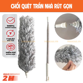 Bộ Chổi Quét Trần Nhà - Điểu Chỉnh Kính thước 70cm-2m6  Rút Gọn Tiện Lợi Vega365.vn