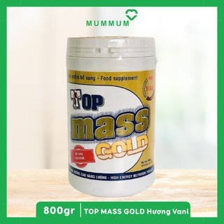 Sữa bột TopMass Gold Mummum vị vani dễ uống 800g tăng cân cho người gầy