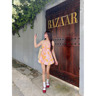 Đầm Cúp ngực Nơ Hoa