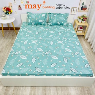 Drap giường cotton Maybedding ra ga bọc nệm mọi kích thước 1m2 1m6 1m8 hoặc 2m2x2m không kèm vỏ gối
