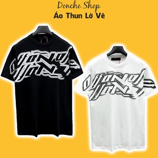 Áo Thun LV In Hình Tràn To Loang Đen Siêu Nét - Áo Phông Nam Nữ Lờ Vê Chất Cotton Cao Cấp MT0068