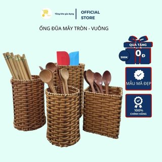 [Mã LIFEBKA5 giảm 10% tối đa 1 Triệu đơn 500k] Ống đũa mây tròn/vuông .