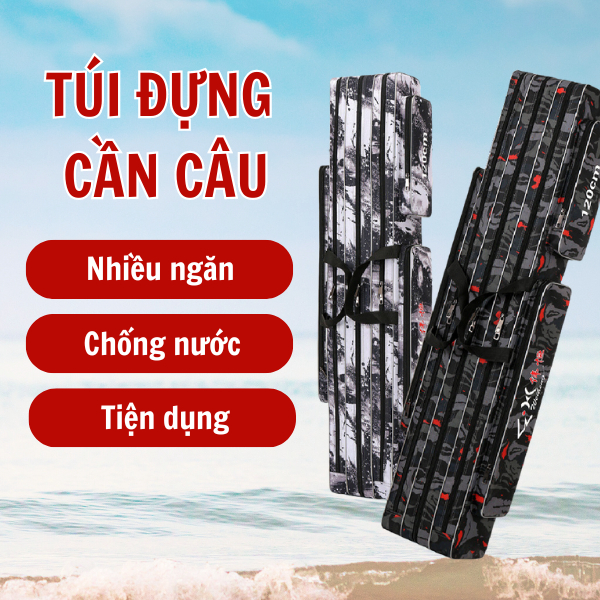  Túi Đựng Cần Câu Cá Bao Đựng Cần 2 Ngăn Và 3 Ngăn Cao Cấp Mẫu Hoa Nhí Đủ Kích thước 
