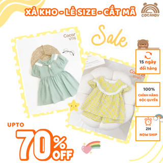 Áo váy cho bé -Xả kho quần áo váy lẻ size 6M-3Y bé gái của COCANDY