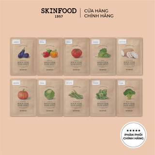  Combo 10 Mặt Nạ Dưỡng Da Rau Củ Mix Sous Vide SKINFOOD 18g miếng 
