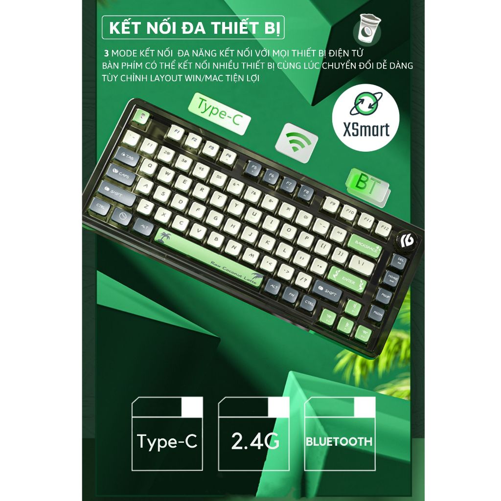 Bàn Phím Cơ Không Dây Bluetooth LEOBOG K81BT 3 Mode LED RGB Hotswap 5 Pin Cấu Trúc Gasket Lót Foam | BigBuy360 - bigbuy360.vn