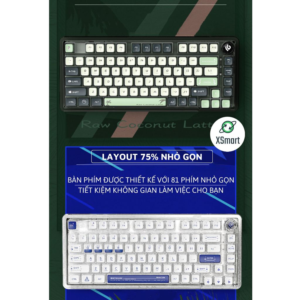 Bàn Phím Cơ Không Dây Bluetooth LEOBOG K81BT 3 Mode LED RGB Hotswap 5 Pin Cấu Trúc Gasket Lót Foam | BigBuy360 - bigbuy360.vn