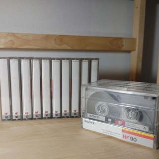 Băng cassette sony hf90 bạc một nước về thu lại !