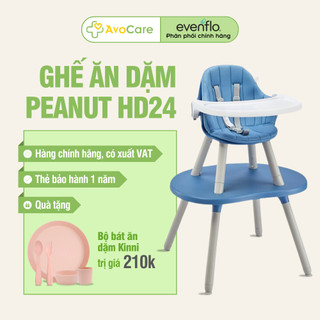 Ghế ăn dặm Evenflo HD 2024 Switchup 3in1 đa năng màu hồng màu xanh xinh xắn cho bé ăn dặm từ 6m+