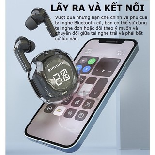 Tai Nghe Bluetooth Ultrapod TWS Pro Màn Hình Led Cao Cấp Pin Khỏe Thiết Kế Sang Trọng Full Tính Năng