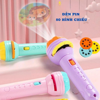 Đèn Pin 24/80 Hình Chiếu Ảnh Động Vật Đồ Vật Phương Tiện Giao Thông... Nhiều Hình Giúp Bé Phát Triển Trí Tuệ 89005