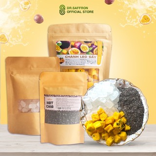 Combo trà chanh dây kim quất và hạt chia hỗ trợ bổ sung Vitamin C giúp trắng sáng da
