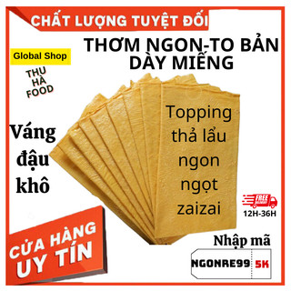 Váng đậu khô loại 1. Tàu Hũ Ky/Phù Trúc thả lẩu nấu ăn to bản-dày miếng-thơm ngọt-thơm