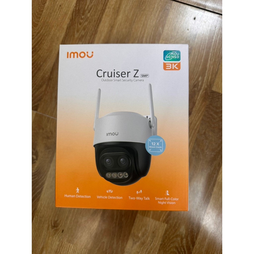 Camera Wifi IMOU CRUISER Z S7DP 3K 5MP, Zoom 12X, Ống Kính Kép, Xoay 360 Độ, Đàm Thoại 2 Chiều