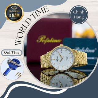 Đồng hồ nam Pafolina 5026M dây thép không gỉ , mặt kính sapphire chống xước , chống nước 5atm , bảo hành lên đến 3 năm