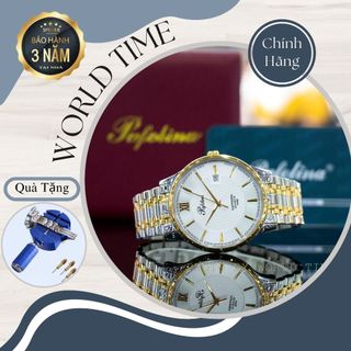 Đồng hồ nam Pafolina 5030M dây thép không gỉ , mặt kính sapphire chống xước , chống nước 5atm , bảo hành lên đến 3 năm
