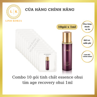 Combo 10 gói tinh chất essence ohui tím age recovery ohui 1ml_LINHKOREA