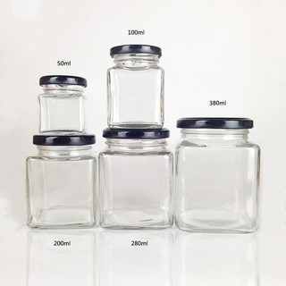 Hũ thủy tinh vuông 100 ml