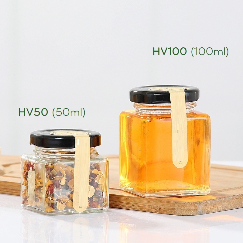 Hũ thủy tinh vuông 100 ml