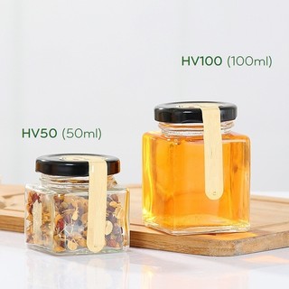 Hũ thủy tinh vuông 100 ml