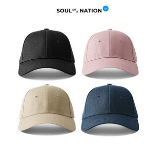 Mũ lưỡi trai, Nón lưỡi trai trơn vải Kaki Cotton cao cấp màu Đen/Be/Hồng/Xanh Navy - SOUL OF A NATION