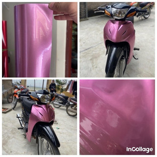 Decan xe máy kendy hồng phấn dán trang trí xe cực chất.