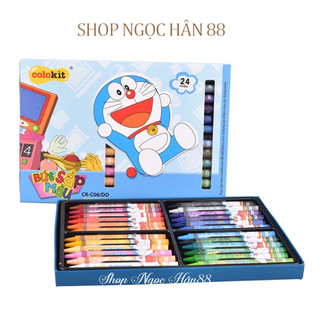 Hộp bút sáp màu thiên long colokit doraemon 10/16/24 màu