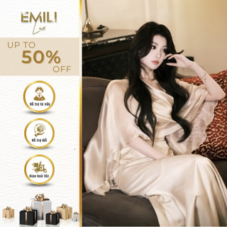 Đầm voan 2 dây phong cách kiểu nữ Emili đầm voan phối áo khoác phong cách đi tiêc