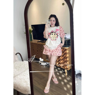 Bộ áo vịt Donal-Cô gái quần đùi nấm