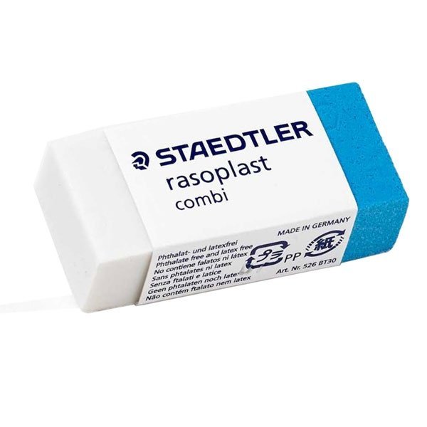 Gôm 2 đầu tẩy chì và tẩy mực Staedtler 526 BT30 chính hãng Đức