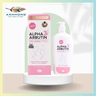 Sữa Dưỡng Thể Trắng Da Alpha Arbutin Collagen Lotion 3+ Plus Thái Lan Dưỡng Trắng Mềm Mại 500ml