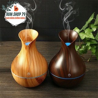 Máy xông tinh dầu, phun sương tạo ẩm màu vân gỗ