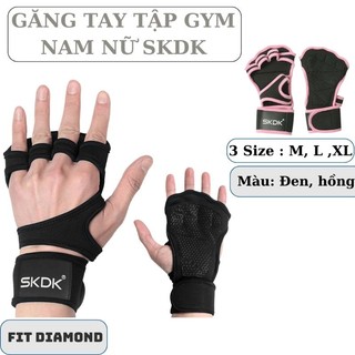 Găng tay tập gym kết hợp bảo vệ cổ tay thời trang cao cấp chính hãng SKDK