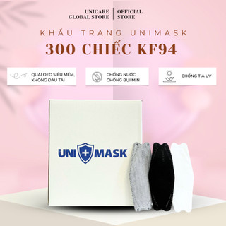 Khẩu trang kf94, khẩu trang kf94 unimask 3 lớp kháng khuẩn ôm mặt, phong cách hàn quốc.