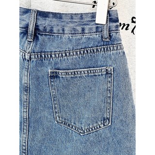 Váy quần denim vạt đắp AfterBefore