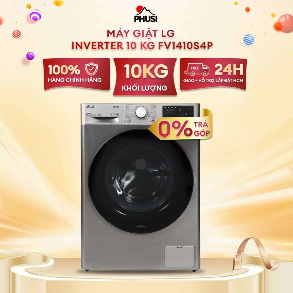 FV1410S4P Máy giặt LG Inverter 10 kg FV1410S4P  [MIỄN PHÍ GIAO LẮP]