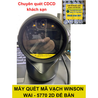 Máy quét mã vạch đa tia winson wai-5770 - quét căn cước công dân cccd 1d và 2d