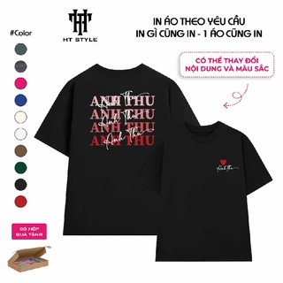 [NHẬN IN THEO YÊU CẦU] Áo Thun Oversize Tay Lỡ Mẫu In Ngày Kỷ Niệm bằng số La Mã Cotton 100%