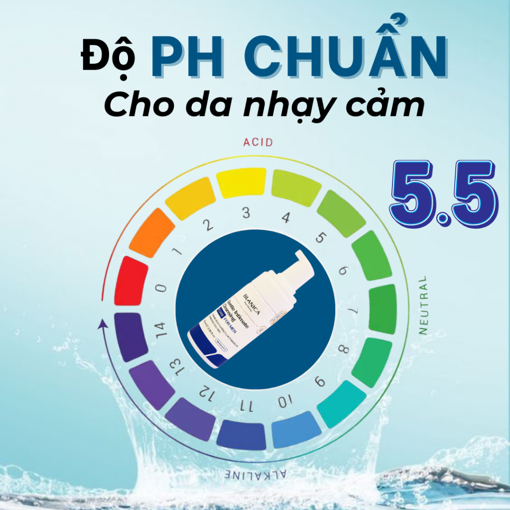 Bọt vệ sinh nam BLANICA chiết xuất lá trầu không, Dung dịch vệ sinh tạo bọt, tự tin nam tính 100ml