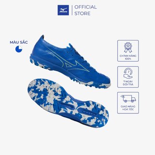 Giày đá bóng sân cỏ nhân tạo Mizuno Alpha Elite As, trọng lượng nhẹ, upper mềm mại, giảm chấn tốt, đế 2 đinh