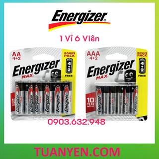 [Hỏa Tốc] Pin tiểu AA, AAA Energizer Max E91 1.5V - Hàng chính hãng