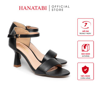 Giày Sandal Nữ Cao Gót 7cm Hanatabi Quai Ngang Chụp Hậu Đế TA Bigsize (35-41) Mã HNSDG7F1063