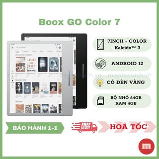Máy đọc sách boox go color 7 | 7inch e ink kaleido™ 3 | 64gb | android 12