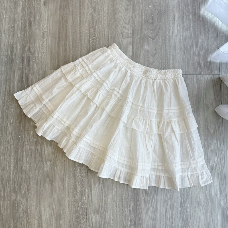 Chân váy midi Beyo dáng ngắn xếp tầng chân váy kiểu bèo 2 tầng dáng xòe phong cách dễ thương xinh xắn T062 | BigBuy360 - bigbuy360.vn